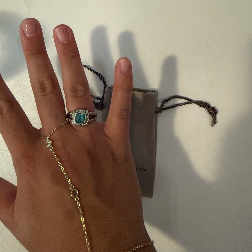 David Yurman Blue And Gold Ring 330$
